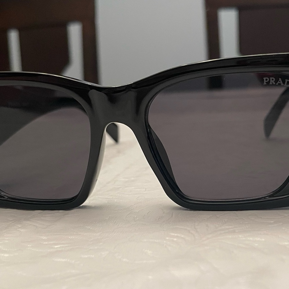 Prada Black Geometric Sunglasses